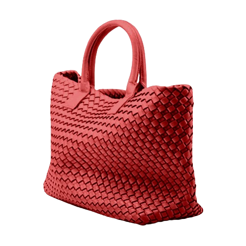 The Nicola Weave Tote Bag in red