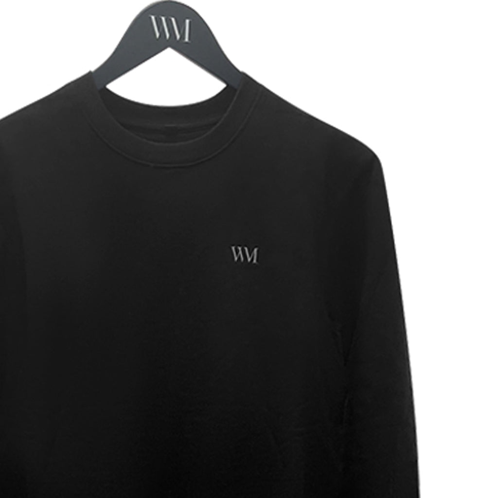 Unisex Organic Cotton Sweater in black