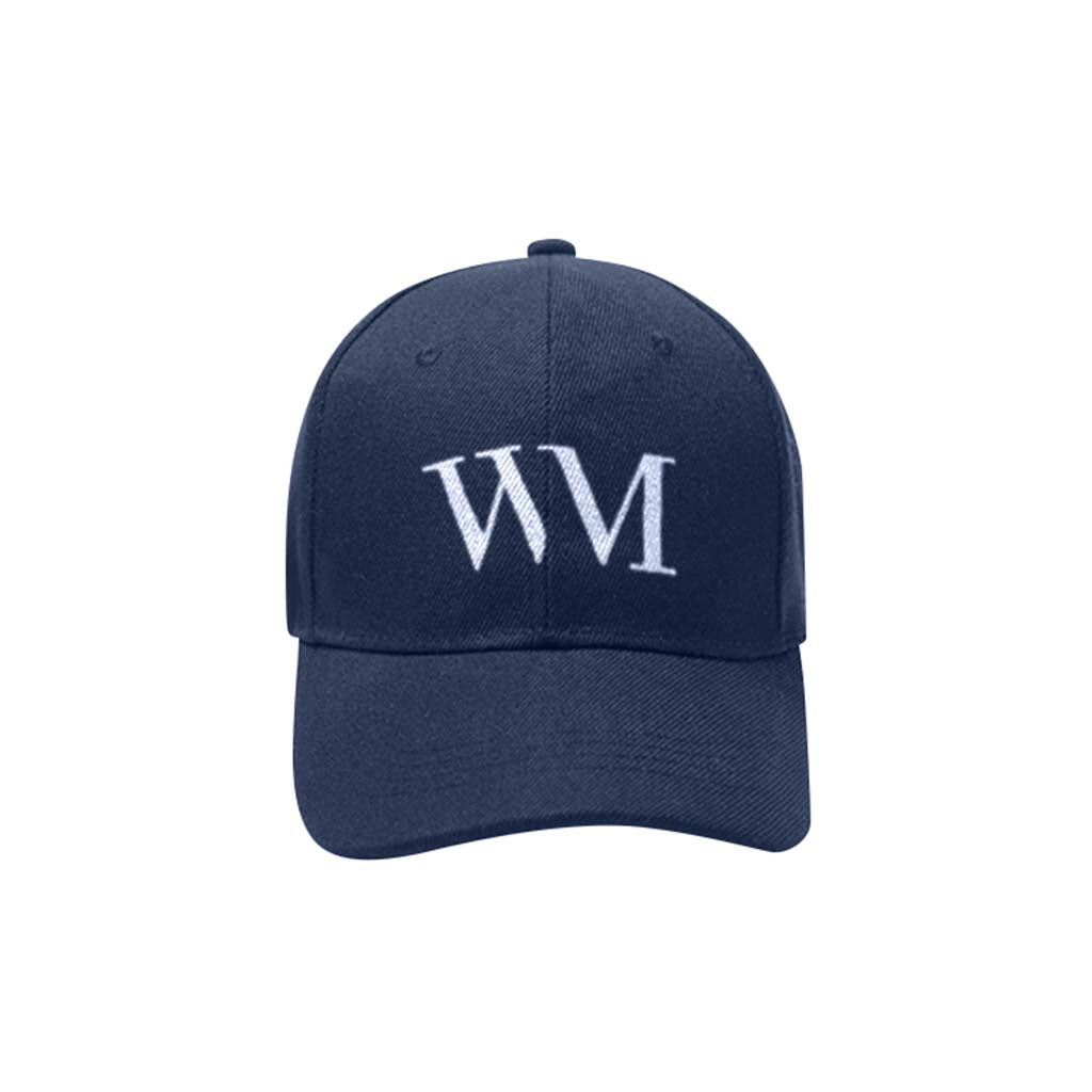 WM Embroidered Logo Cap in navy