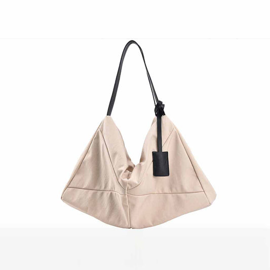 The Layla Slouchy Shoulder bag in beige