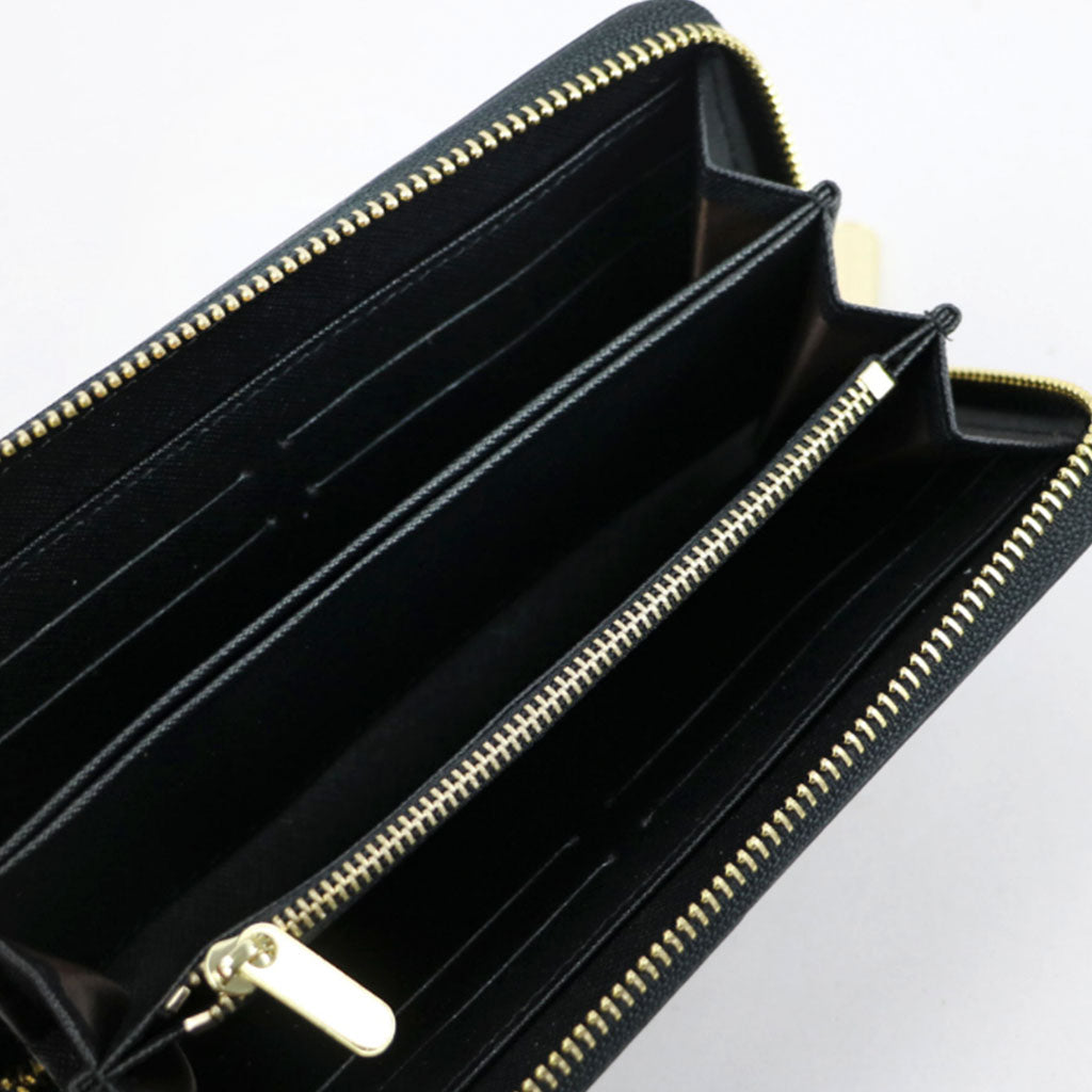 The Erin Leather Purse in black