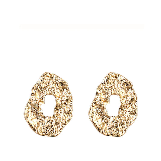 Statement Geometric Earrings in gold