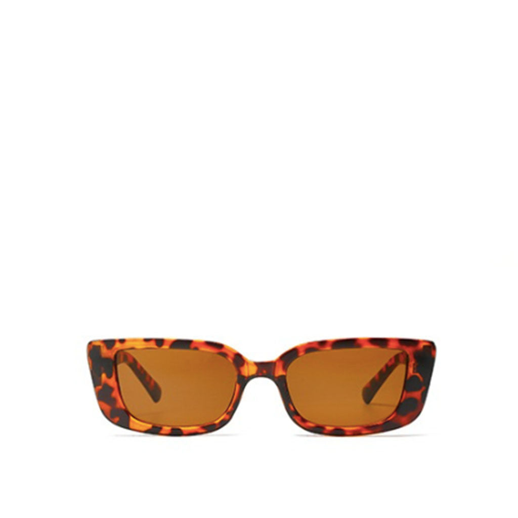 Rectangular Cat Eye Sunglasses in tortoise shell