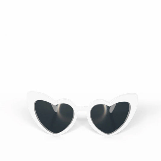 Heart Shaped Sunglasses in white