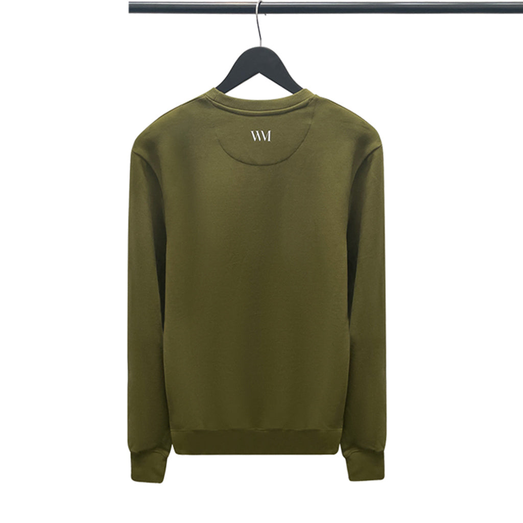 Unisex Organic Cotton Sweater in khaki