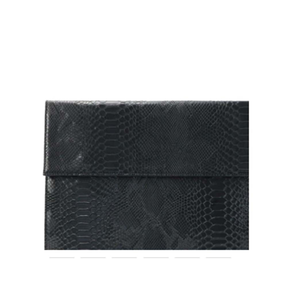 The Aria Laptop Sleeve in black snake effect
