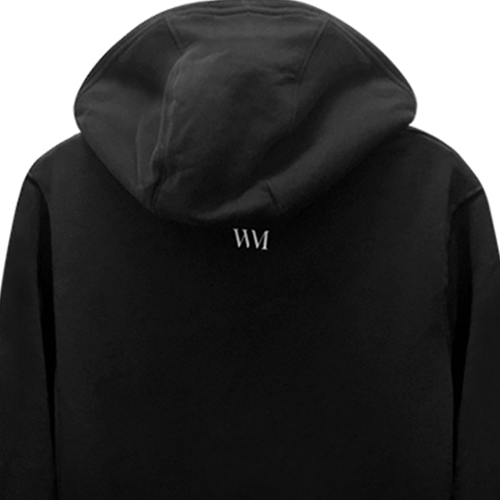 Unisex Organic Cotton Pullover Hoodie in black