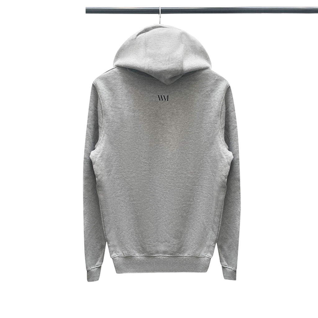 Unisex Organic Cotton Pullover Hoodie in grey
