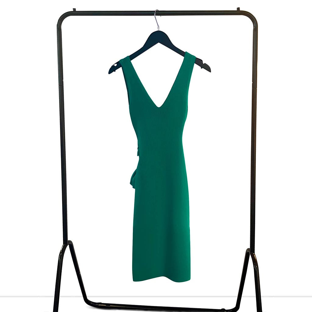 Resort Collection Ribbed Bodycon Dress in green