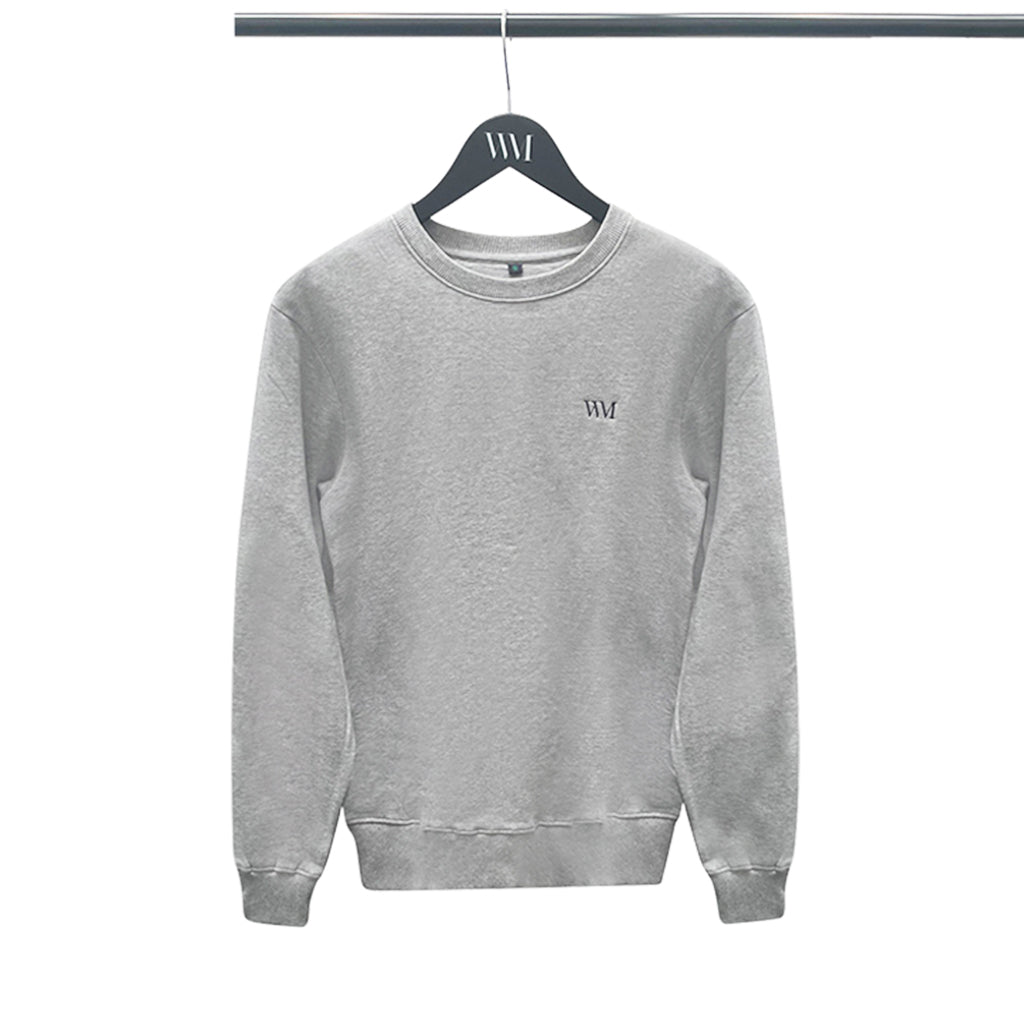 Unisex Organic Cotton Sweater in grey