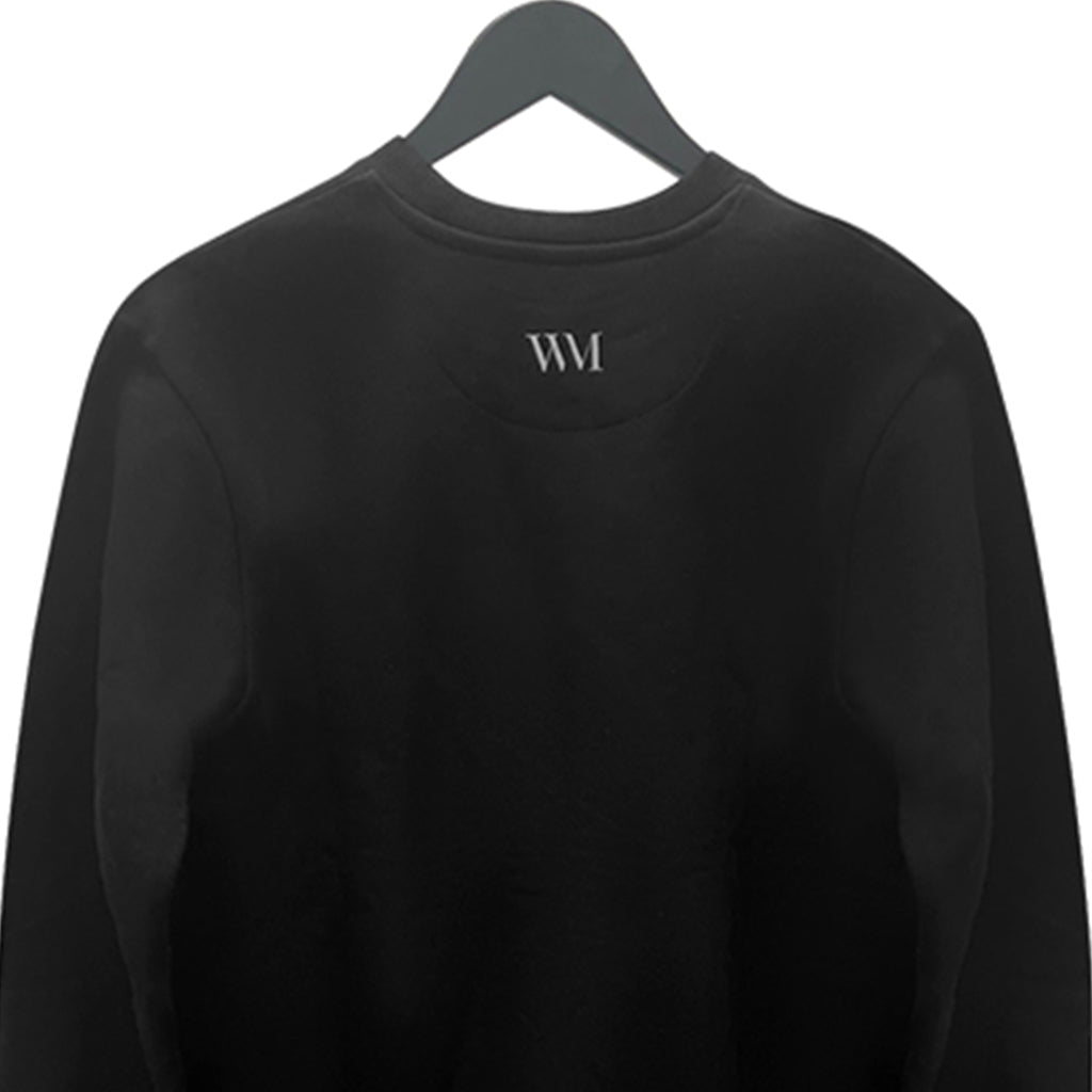 Unisex Organic Cotton Sweater in black