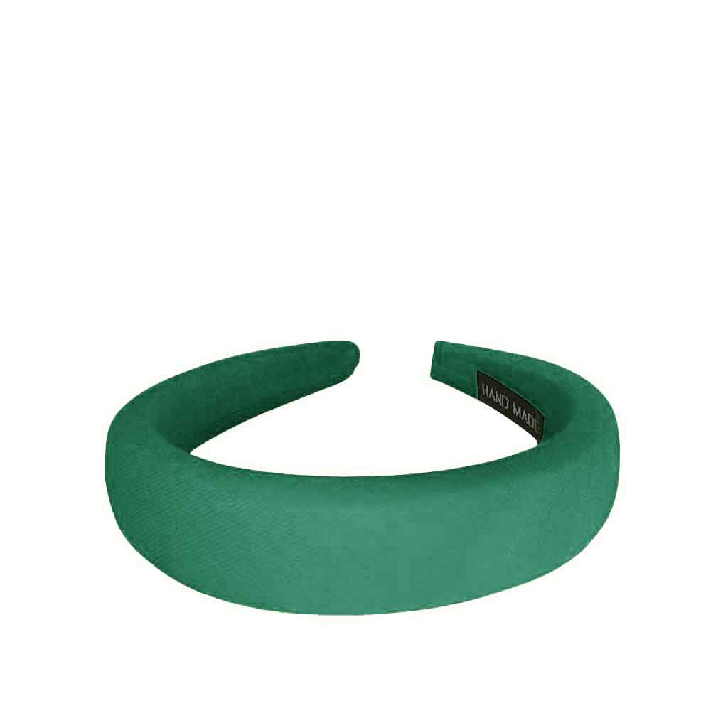 The Thin Thread Headband in dark green