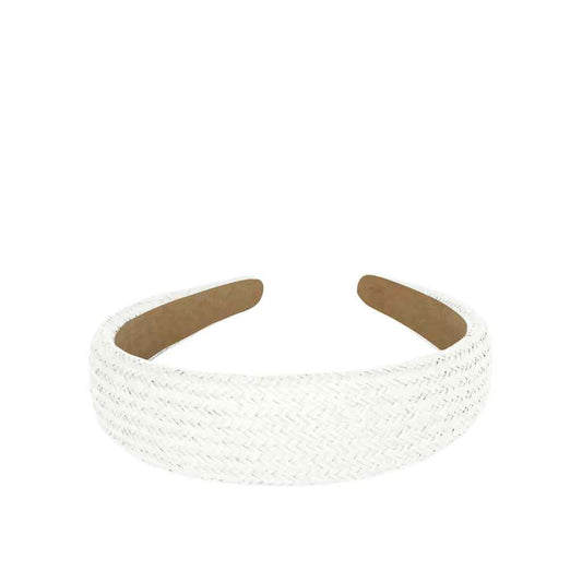 The Weave Headband in white