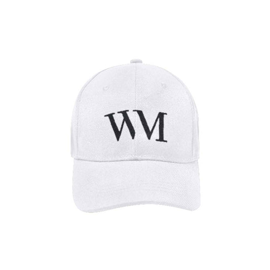WM Embroidered Logo Cap in white