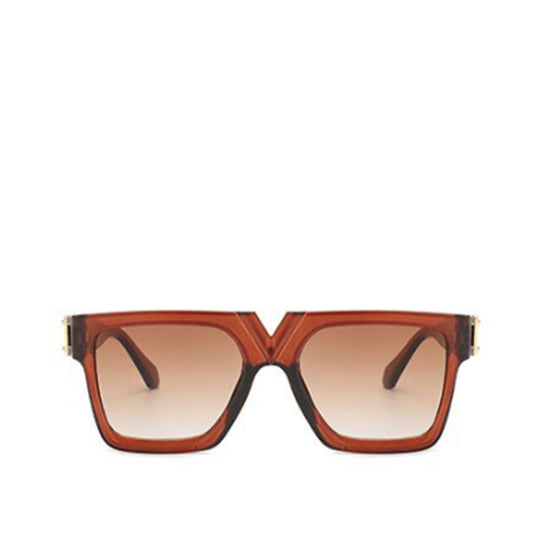 Square V Sunglasses in brown