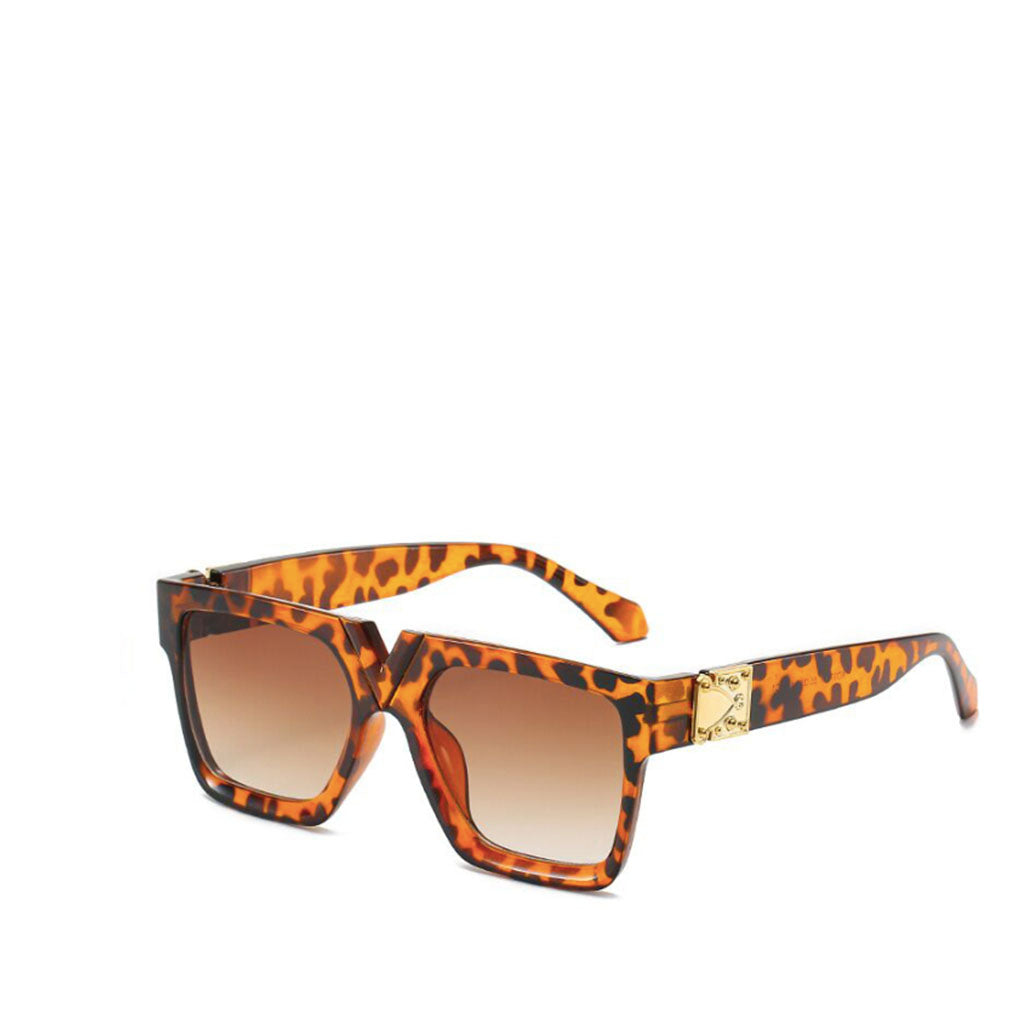 Square V Sunglasses in leopard