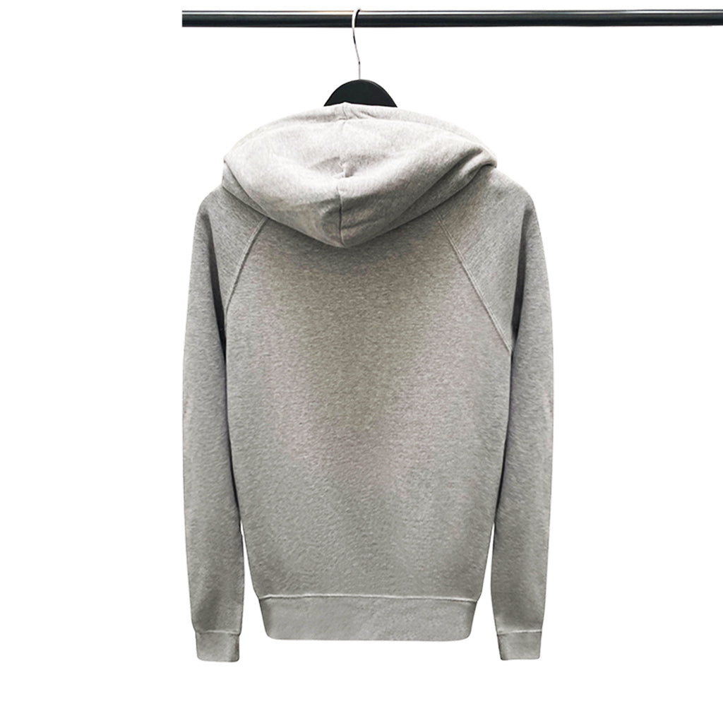 Unisex Organic Cotton Zip-Up Hoodie in grey